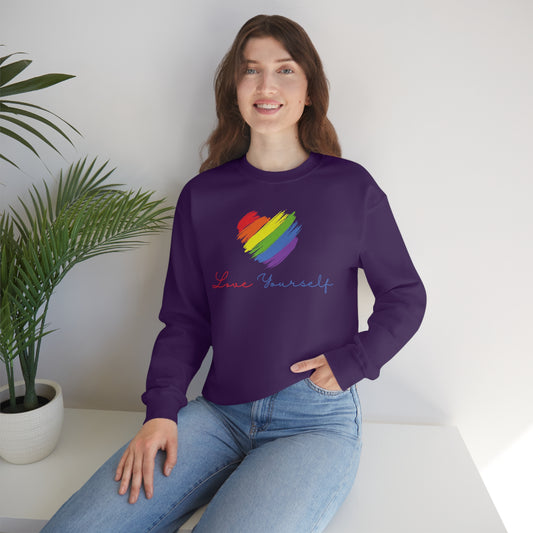 Love Yourself Rainbow Sweatshirt